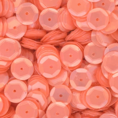 8mm Slightly Cupped Satin Pale Peach 50 Grams