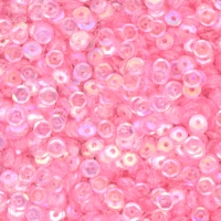 3mm SLIGHTLY Cupped Iridescent Medium Pink
