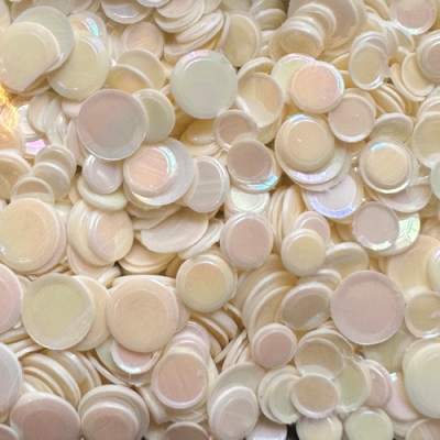 Opaque Iridescent Confetti Vanilla