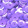 6mm Slightly Cupped Opaque Iridescent Periwinkle 50 Grams