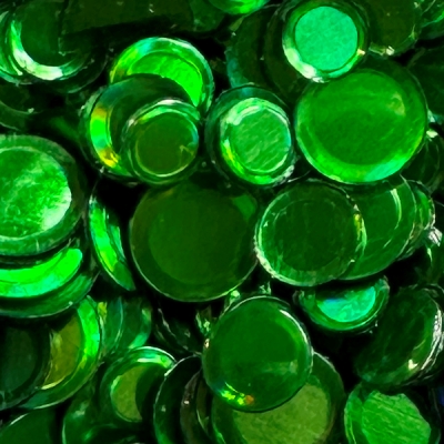 Hologram Confetti Green