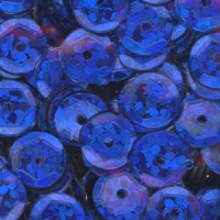 6mm Slightly Cupped Hologram Cobalt Blue