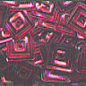 6mm Metallic Embossed Square Rose Red 100 Grams