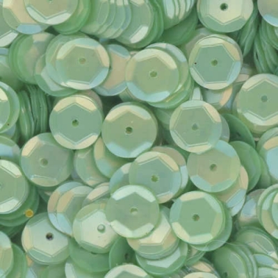 8mm Slightly Cupped Satin Light Willow Green 50 Grams