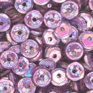 5mm Slightly Cupped Hologram Lilac