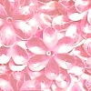 15mm Metallic Flower Pink