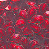 15mm Metallic Flower Red