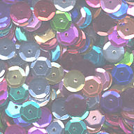 8mm Slightly Cupped Metallic Mixed Colors