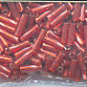 6mm Twist Bugle Bead Silver Lined Red
