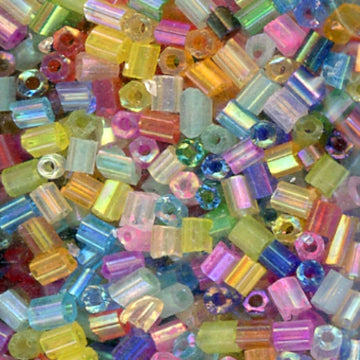 2-cut Glass Beads
