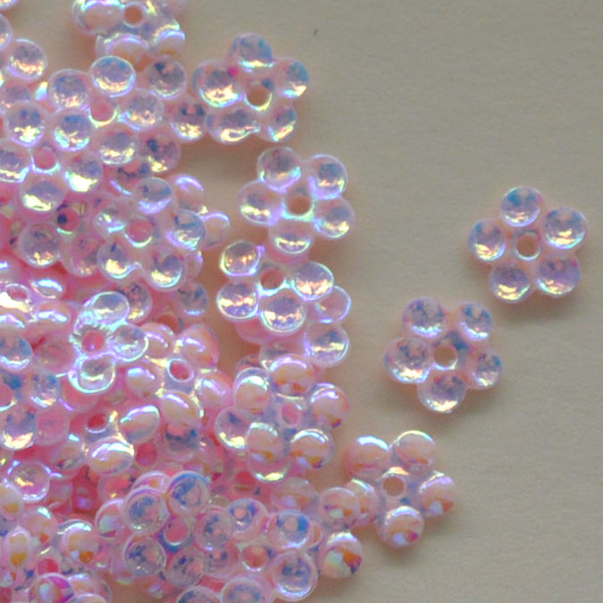 5mm Crystal Opaque Flowers