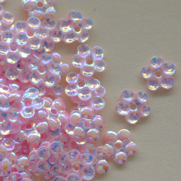 5mm Crystal Opaque Flowers