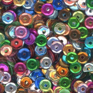 4mm Slightly Cupped Metallic Sequins