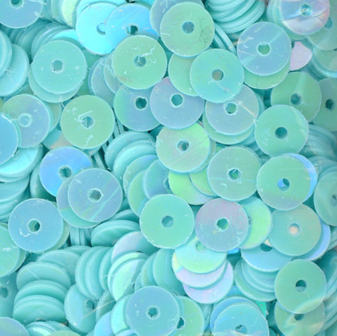 5mm Flat Opaque Iridescent Sequins