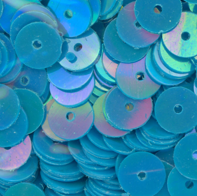 6mm Flat Opaque Iridescent Sequins