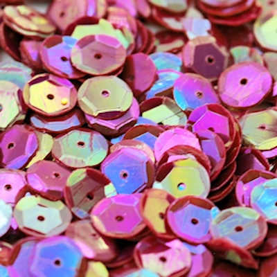 6mm Slightly Cupped Opaque Iridescent