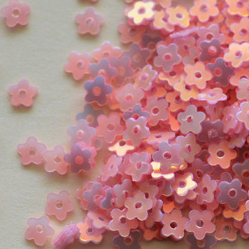 4mm Flat Opalescent Flowers - Cartwright's Sequins