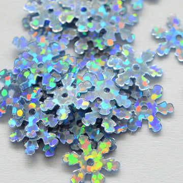 10mm Snowflake Hologram Glacier