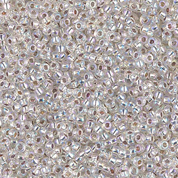 11/0 Miyuki Silver Lined Crystal AB 24-gram tube