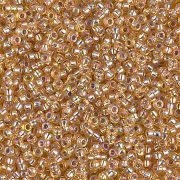11/0 Miyuki Silver Lined Gold AB 24-gram tube