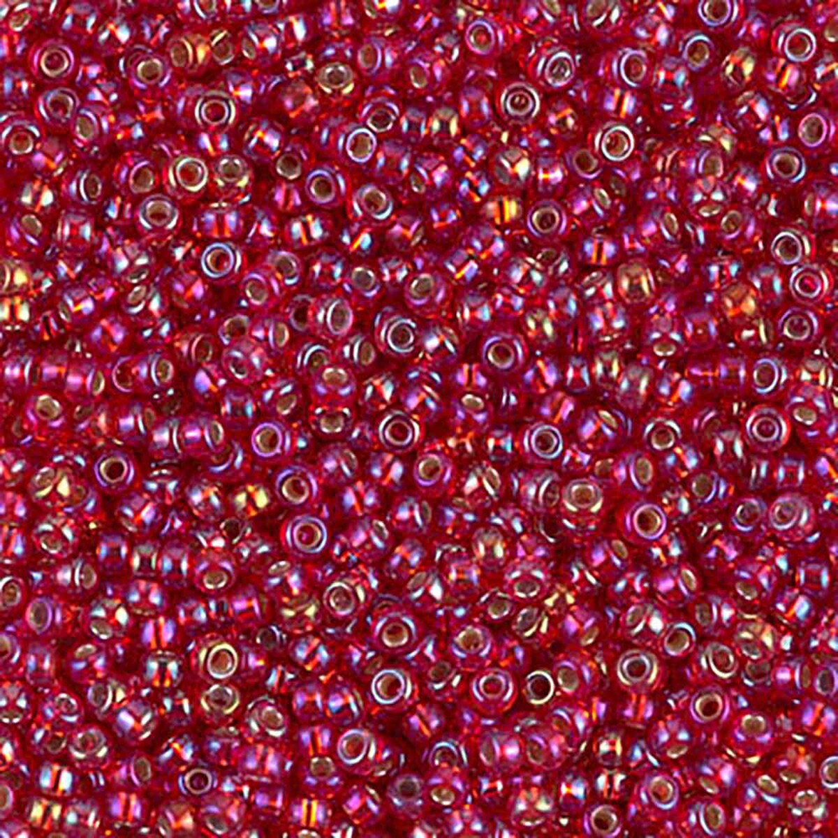 11/0 Miyuki Silver Lined Flame Red AB 24-gram tube