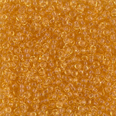 11/0 Miyuki Transparent Lt Topaz 24-gram tube