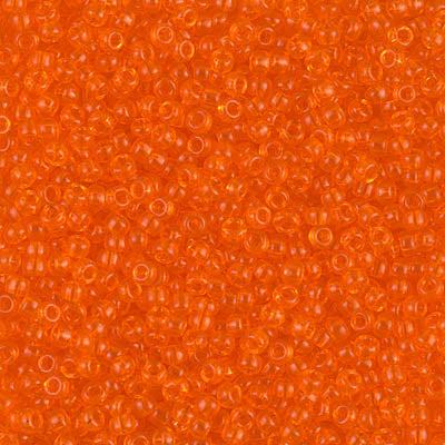 11/0 Miyuki Transparent Orange 24-gram tube