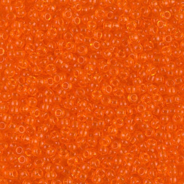 Close-up of orange glass beads