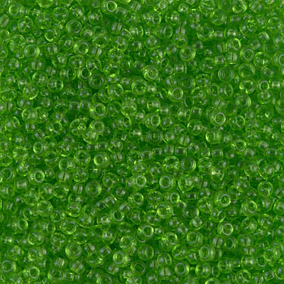 11/0 Miyuki Transparent Lime 24-gram tube