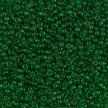 11/0 Miyuki Transparent Green 24-gram tube