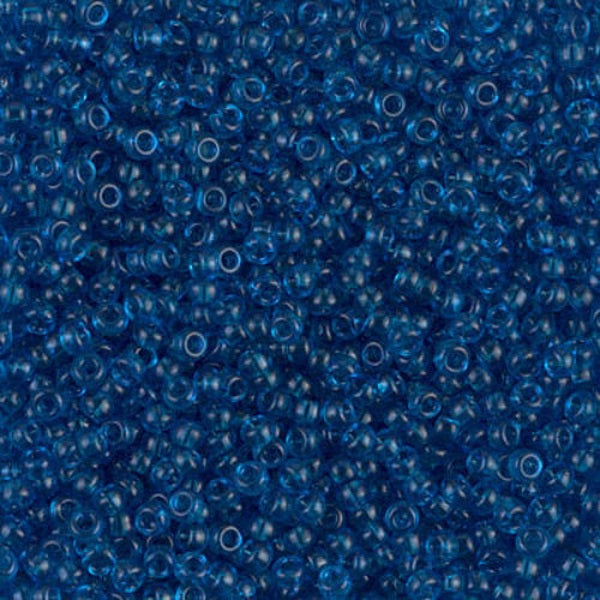 Close-up of blue glass beads