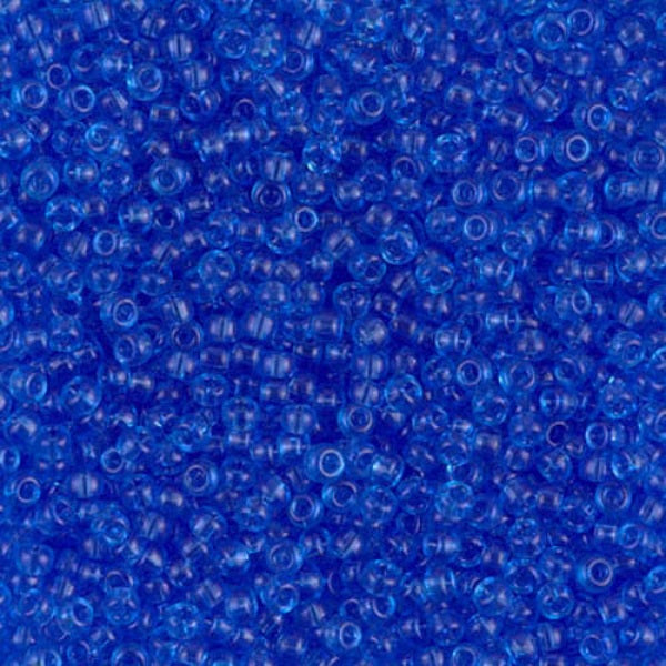 Close-up of blue glass beads
