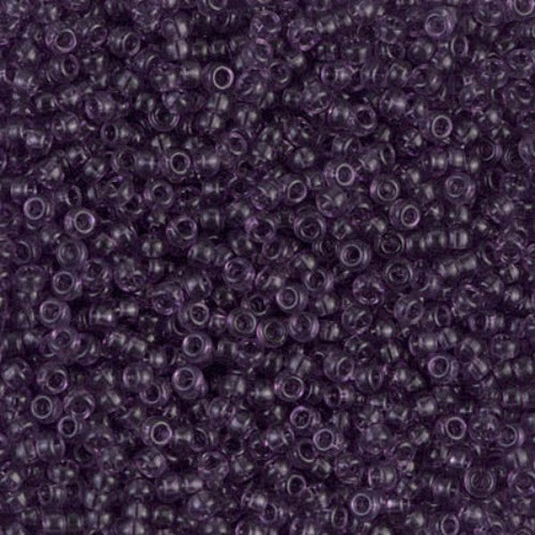 Close-up of purple seed beads