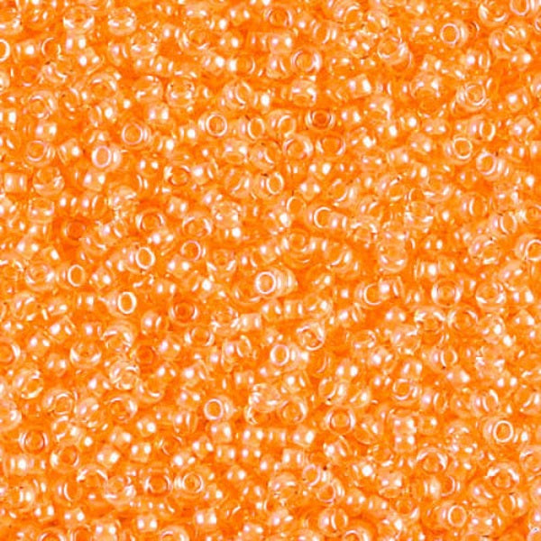 Close-up of orange glass beads