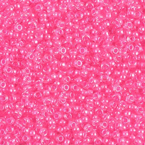 Close-up of pink glass beads
