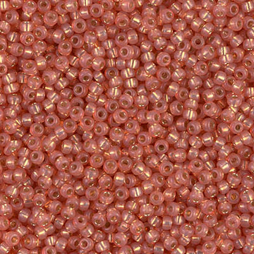 11/0 Miyuki Dyed Silver Lined Alabaster Salmon 23.5-gram tube