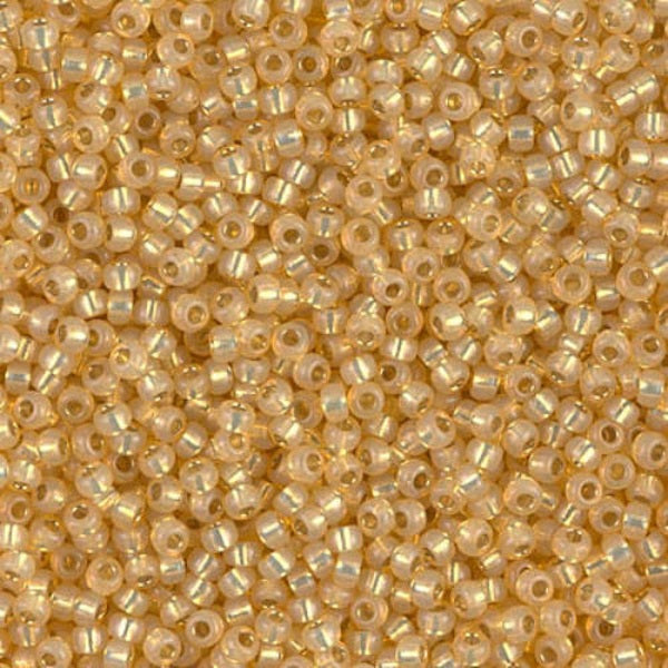 Close-up of small gold beads