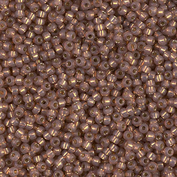 11/0 Miyuki Dyed Silver Lined Alabaster Bronze 24-gram tube