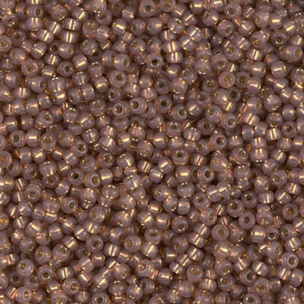 Close-up of small coppery brown beads 