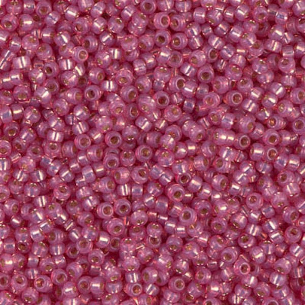 Close-up of pink glass beads