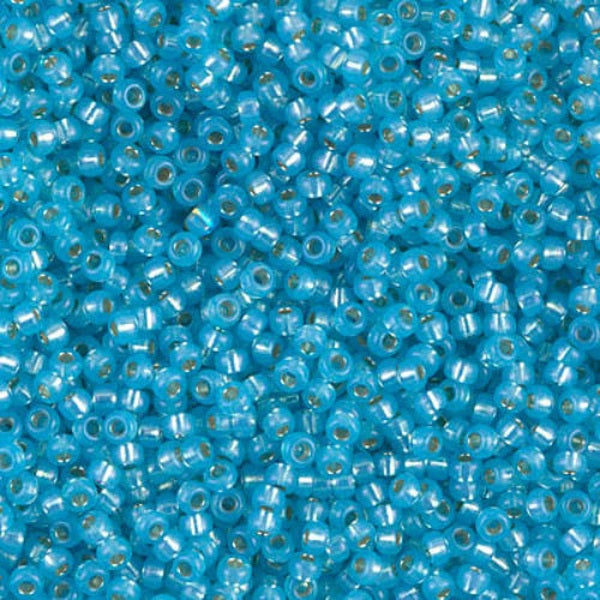 Close-up of small blue beads