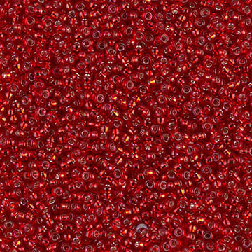 15/0 Miyuki Silver Lined Red