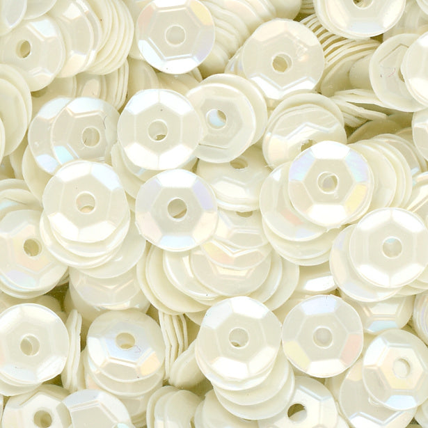5mm Slightly Cupped Glossy Ivory