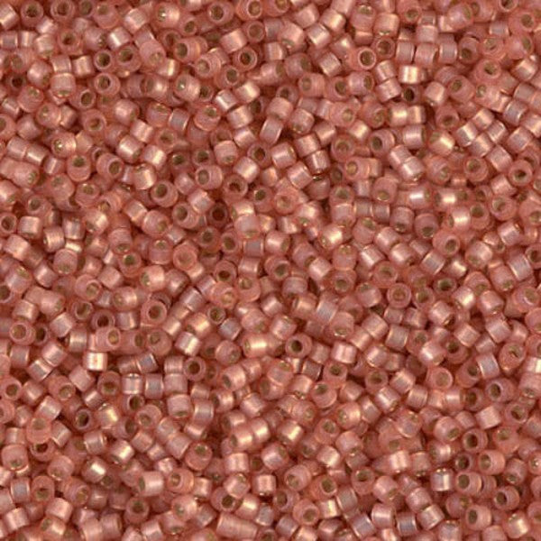 Close-up of small rose gold beads