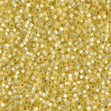 Delica 11/0 Silver Lined Yellow Alabaster