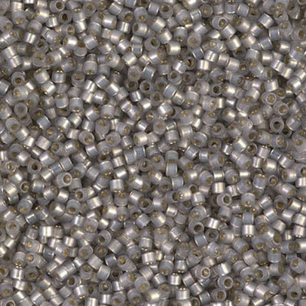 Close-up of small gray beads in a pile