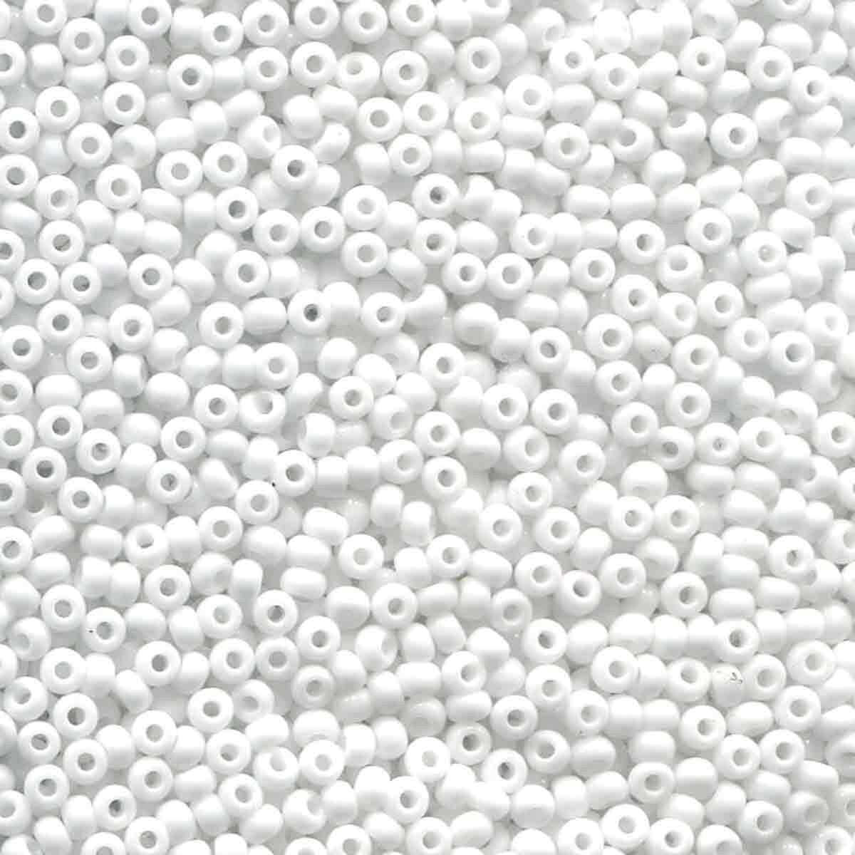 11/0 Bead White Glossy 24-gram tube