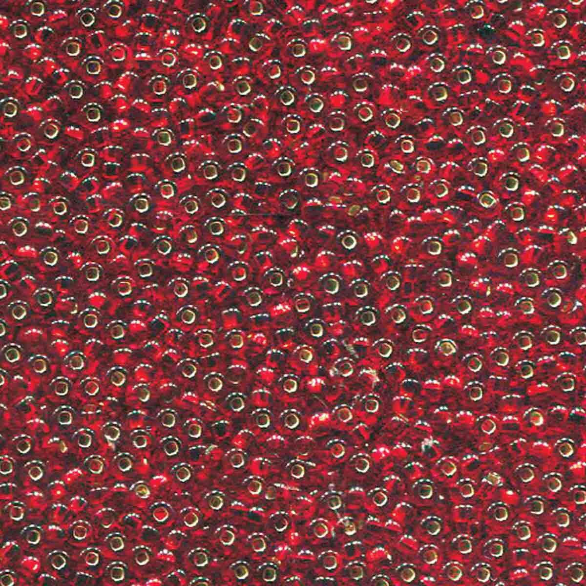 11/0 Bead Silver Lined Lt Ruby 24-gram tube