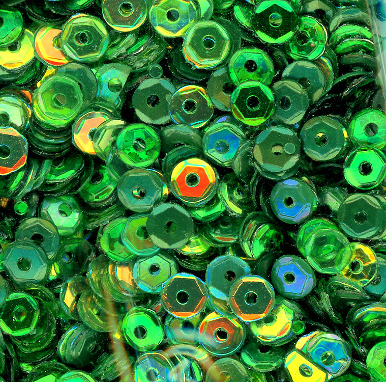 4mm Slightly Cupped Enchanted Forest Sequin blend 100 grams