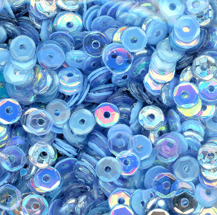 4mm Slightly Cupped Sky's The Limit Sequin blend